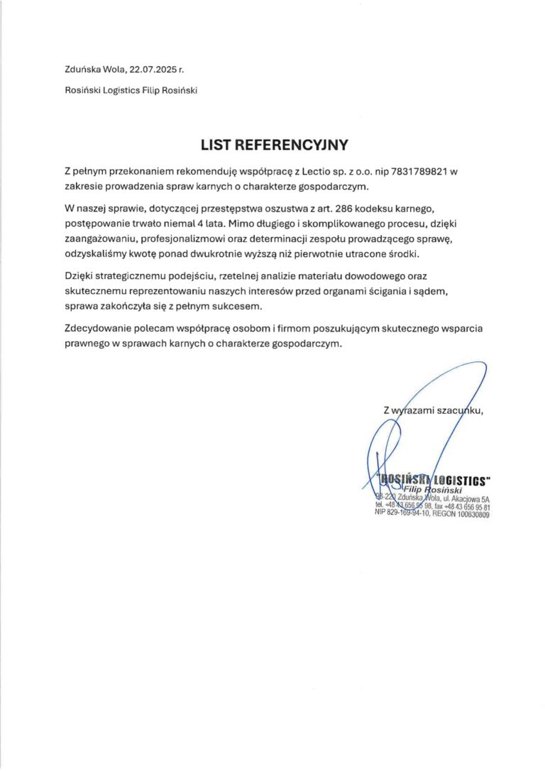 List referencyjny: Filip Rosiński